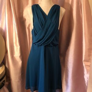 Deep Teal Cocktail Dress.